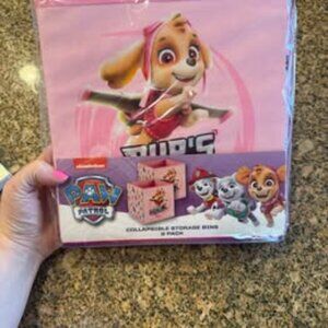 New Paw Patrol Skye Storage Bins 2 Pack